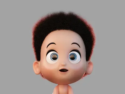 Beby Hair cartoon clever cute design emoji fly fun funny happy pink sad smile