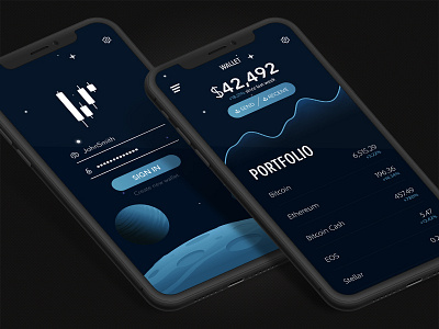 Visual Update to Crypto Wallet adobe xd crypto crypto wallet cryptocurrency finance ui ui design ux design wallet