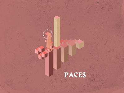 Paces — Pantone Living Coral 3d design illustration illustrator living coral palettes pantone photoshop vector