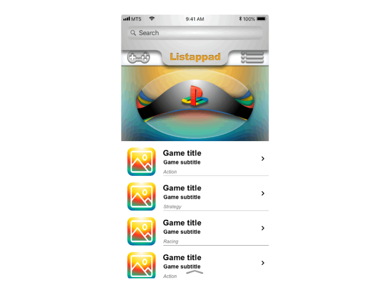 Consoles вектор дизайн приложение