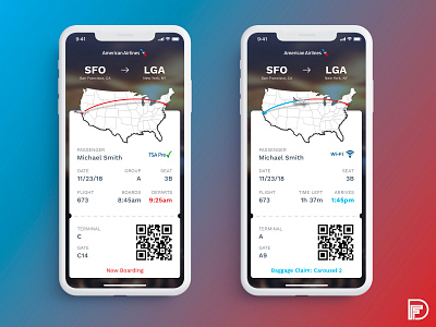 Daily UI - Boarding Pass app boardingpass branding color daily 100 daily challange design iphone logo mobile typography ui ux