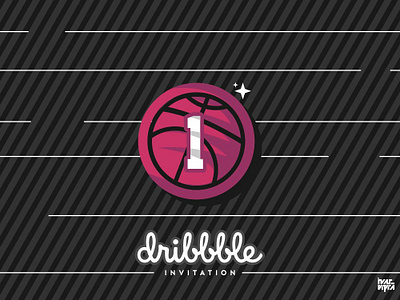 1 dribbble invitation 2019 design dribbble dribbble invitation dribbble invitations dribbble invite dribbble invites dribbble player icon invitation invite mark symbol vector