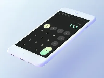 Daily UI Challenge 004 - Calculator 004 app calculator calculator app challenge daily daily ui dailyui day4 design ui