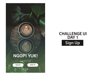 Challenge UI - Sign Up app branding design illustration ui