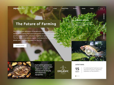 Aquaponics aquaponics farming ui ux