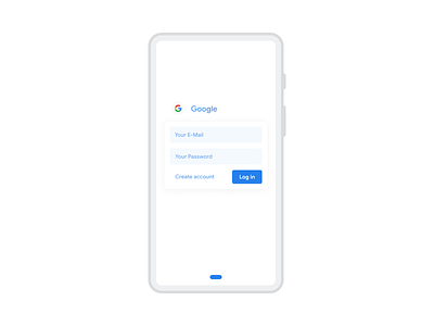 Android Pie LogIn UI 9 android app design google login material page pie pixel pixel 2 pixel 3 ui