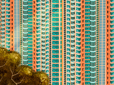 Hong Kong architechture artwork artworks city editorial art editorial illustration hong kong hongkong illustraion illustraor illustrate illustrated illustration illustrator photoshop