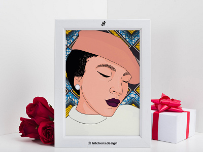 Hitchens Valentine Illustration adobeillustrator adobeillustrators design draw drawing graphic graphicdesign