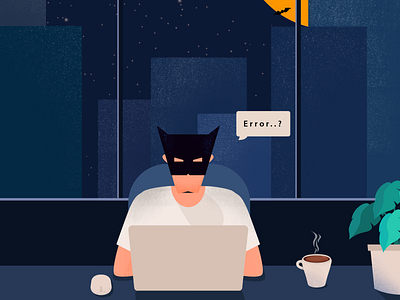 Coders working late night be like batman batman illustrations batman vector coders developer illustrations developers working working late