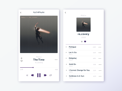 Daily UI challenge #9/100 app daily ui day009 flat interface music profile ui web design