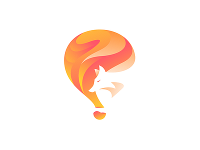 Fox air balloon_Day 2/50 brand dailylogochallenge design freelance identity illustration logo vietnam