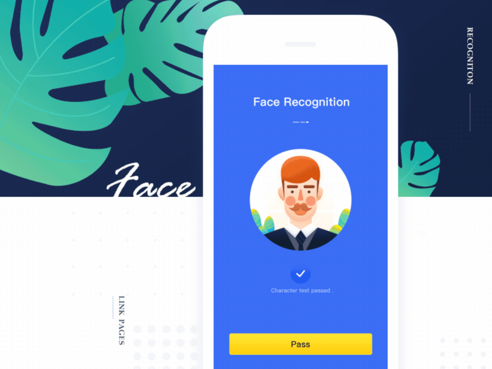 Face Recognition app design ui ux 动画 图标