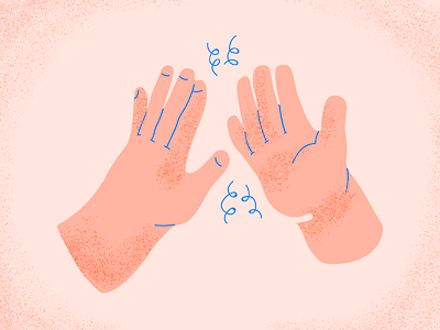 High Five 🙌 celebrate congratulations drawing hand illustration photoshop vector web