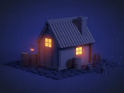 Quiet night c4d