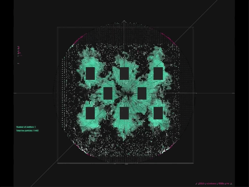 NASDAQ Times Square NYC, for CYLANCE Ltd..._rnd736 c4d cinema 4d cyan cylance gif houdini minimal motion nasdaq new york nyc rnd times square x particles