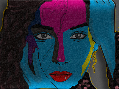 Colorful Shades adobe photoshop design digital illustration painting portrait art vector visual art