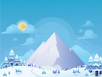 Winter background illustration ui ui ux design vector winter is coming