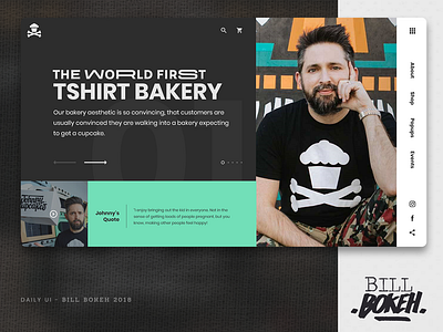 Johnny Cupcakes HP app dayliui design freelance home page home page design interface interface designer landing slider ui uidesign ux ux ui ux challenge web webdesign website zokay