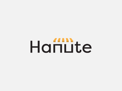 Hanute - online e-shop store logo arabic logo bazaar logo haunt logo nu nu logo nu monogram shop logo store logo storefront logo