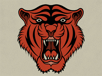 Tiger design illustration ipad logo procreate tiger vector