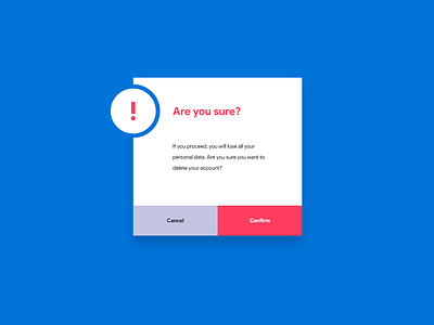 Prompt modal action alert confirm message modal notification popup prompt shadow ux warning