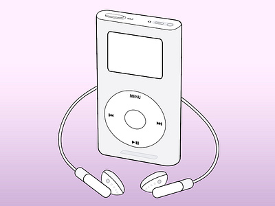 MP3 design audio audio player concept concept design design illustrator mp3 player écouteurs