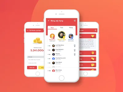 Jingo Live - Livestream Trivia Game App - Leaderboard application design game graphic design interface design jingo knowledge leaderboard live livestream livestreaming mobile mobile app mobile design quiz trivia ui design uiux user interface vietnam