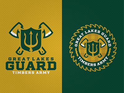 Great Lakes Guard adobe illustrator guard logo michigan portland soccer supporters timbers