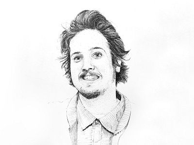 TJ beard drawing dude goof goon hair hand drawn illustration ink ink drawing ink illustration pen stipple