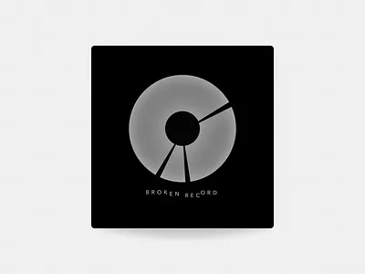 Broken Record – MonochromeCasts Inverted app app design art direction branding design iphone layout logo typography ui uiux web