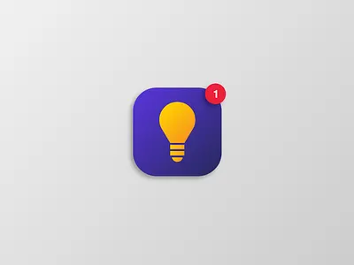 Daily UI Challenge 005 - App Icon 005 app appicon challenge daily daily ui dailyui design gradient icon icon light light bulb ui