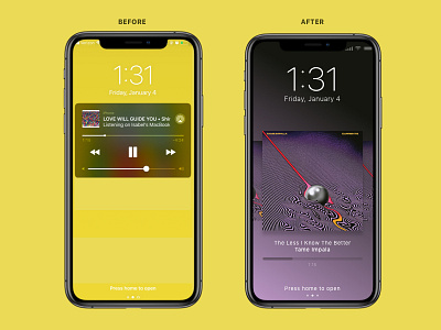 Music Player Lock Screen Update 009 apple daily ui daily ui 009 dailyui dailyui009 ios iphone lockscreen mobile music musicplayer spotify ui