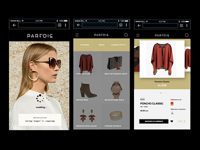 Mobile App Parfois design mobile mobile app uiuxdesign