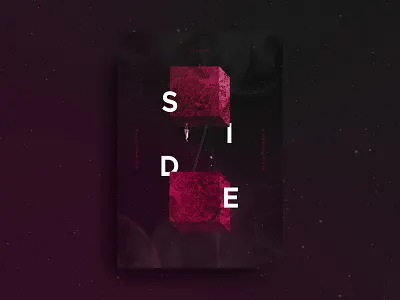 Experimental Poster Design // SIDE colors design gradient gradient color gradient design graphic graphic design illustration ladder peoples pixel pixel art poster poster a day poster art print typography vector