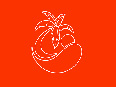 Clothing brand Logo beach clothing clothing brand illustration logo logo design logo design concept nature wave waves