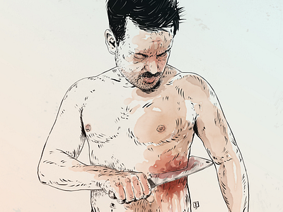 Inktober 2018 “CHOP” art autoportrait drawing illustration inktober2018 ipadart ipadillustration