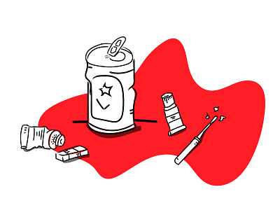 Drink + Draw art supplies beer illustration