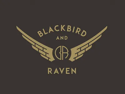 Blackbird and Raven blackbird monogram motorcycle raven wings