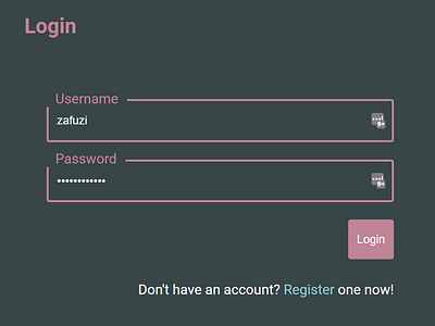 Login System login pastel webdev