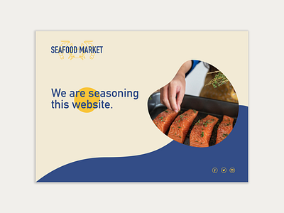 Seafood Market - Web Design branding logo prelaunch seafood sketch app ui web design work in progress