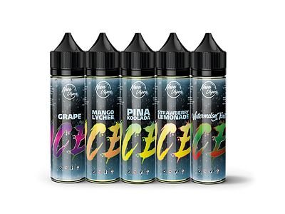 Novavapes ICE brand branding clean design graphic packaging packaging design typography vape vaping