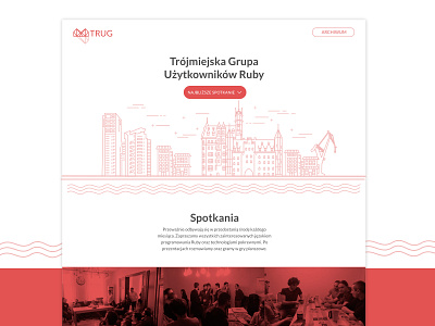 TRUG | Website UI & Logo affinity designer affinitydesigner branding city design graphic graphic design icon illustration landing page landing page design linear logo panorama ui ux vector web