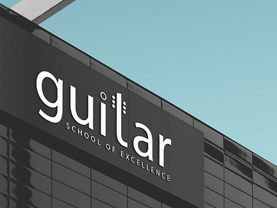 Guitar app branding design flat icon identity illustration illustrator lettering logo typography vector