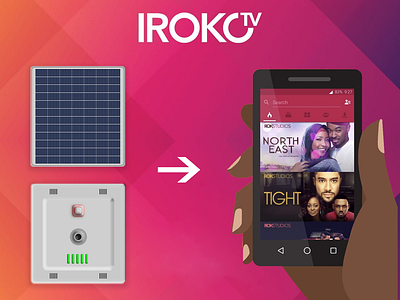 IROKOTV Product Concept branding concept design movie app product design solar ux