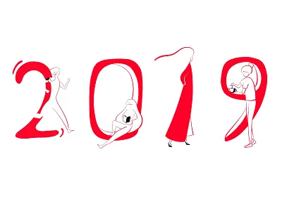 2019 concept design girl illustration minimal minimalism minimalist design modern monotone simplicity visual art