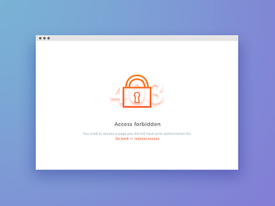 Page 403 concept 403 error forbidden illustration lock page web design