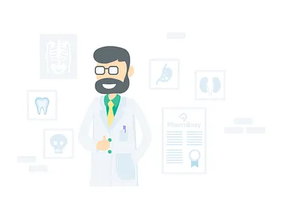 Doctor app design doctor flat design illustration medical medicine medicine app minimal ui design vector