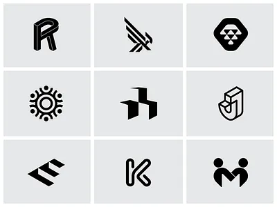 2018 Recap Dribbble 01 black and white brand brand identity branding design graphic design graphic designer icon design illustration isometric logo logo design mark minimalism minimalist design minimalist logo minimalist logo design typography