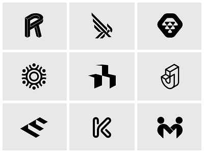 2018 Recap Dribbble 01 black and white brand brand identity branding design graphic design graphic designer icon design illustration isometric logo logo design mark minimalism minimalist design minimalist logo minimalist logo design typography