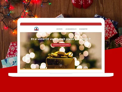 A landing page for Christmas adobe xd challenge christmas landing page one page prototyping santa claus sketching story ux website wireframing